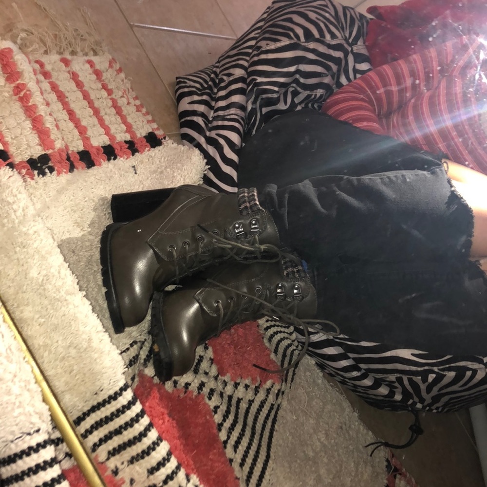 Dolce by mojo monkey brown heeled boots.